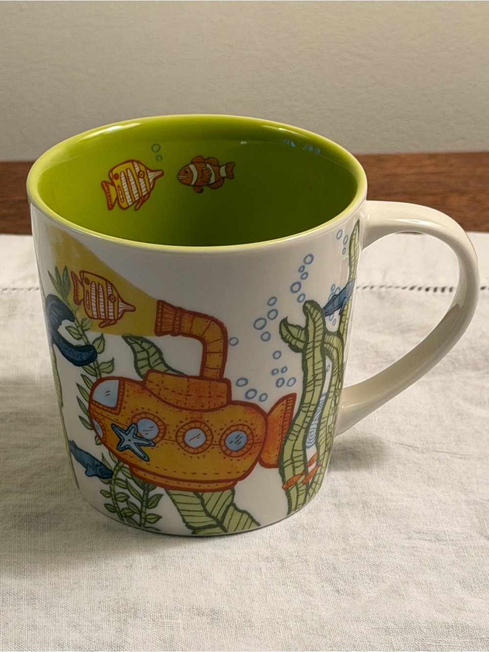 Starbucks Mug 2010 Yellow Submarine Under the Sea